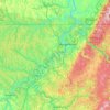 Monongalia County topographic map, elevation, terrain