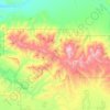 Strawberry Mountain Wilderness topographic map, elevation, terrain