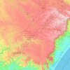 Macrorregião de Saúde Serra topographic map, elevation, terrain