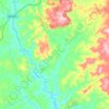 Varjão topographic map, elevation, terrain