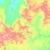 Hidrolina topographic map, elevation, terrain