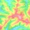Gliczarów Górny topographic map, elevation, terrain