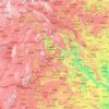 Liupanshui topographic map, elevation, terrain