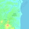 Way Kambas National Park topographic map, elevation, terrain