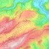 Les Terres-de-Chaux topographic map, elevation, terrain