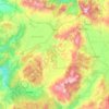 Tavas topographic map, elevation, terrain