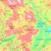 Menghai County topographic map, elevation, terrain