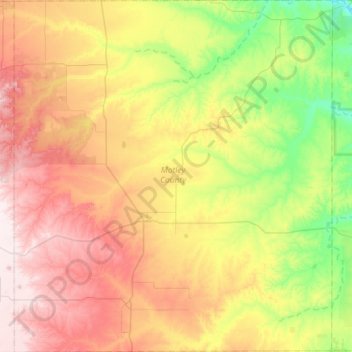 Motley County topographic map, elevation, terrain