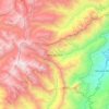 Siete Iglesias topographic map, elevation, terrain