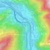 Val-d'Arc topographic map, elevation, terrain