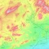 El Vinalopó Medio topographic map, elevation, terrain