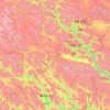 Yushu City topographic map, elevation, terrain