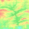 Lake Greeson topographic map, elevation, terrain