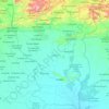 Cojedes State topographic map, elevation, terrain