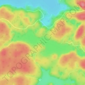 Lipsy Lake topographic map, elevation, terrain