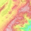 Guatavita topographic map, elevation, terrain