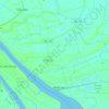 Trà Cú District topographic map, elevation, terrain