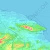Denia topographic map, elevation, terrain