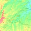 Kikim Barat topographic map, elevation, terrain
