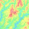 Mendonça topographic map, elevation, terrain
