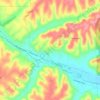 Borden topographic map, elevation, terrain