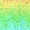 Giwangan topographic map, elevation, terrain