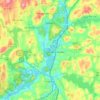 Town of Somers topographic map, elevation, terrain