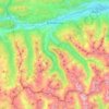 Schladming topographic map, elevation, terrain
