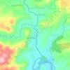 Leuwiliang topographic map, elevation, terrain