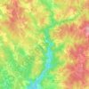 Champagnac-la-Noaille topographic map, elevation, terrain