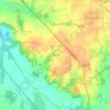Three Way topographic map, elevation, terrain