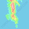 East Mani Municipal Unit topographic map, elevation, terrain
