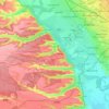 Bucovăț topographic map, elevation, terrain