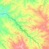 Quaraí topographic map, elevation, terrain