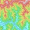 Hwagae-myeon topographic map, elevation, terrain