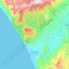 Samandağ topographic map, elevation, terrain
