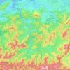 Río Bidasoa cuenca hidrográfica topographic map, elevation, terrain