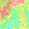 岚谷乡 topographic map, elevation, terrain