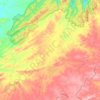 Juru topographic map, elevation, terrain