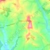 Villebois-Lavalette topographic map, elevation, terrain