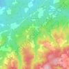 Diamond topographic map, elevation, terrain