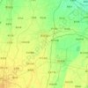 Gucheng County topographic map, elevation, terrain