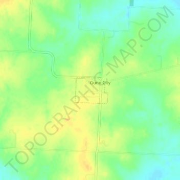 Gunn City topographic map, elevation, terrain