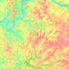 Breckinridge County topographic map, elevation, terrain