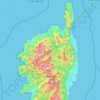 Haute-Corse topographic map, elevation, terrain