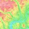 Three Rivers topographic map, elevation, terrain