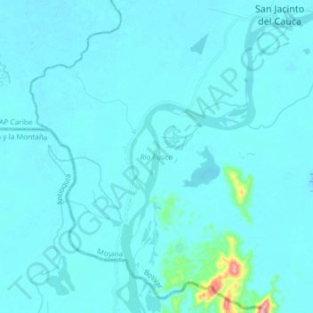 mapa de rio cauca