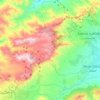 Iferni topographic map, elevation, terrain