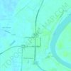 Ferriday topographic map, elevation, terrain