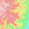 Río Blanco topographic map, elevation, terrain